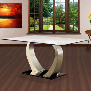 WILLIAMS IMPORT CO. Nova Glass Top Dining Table