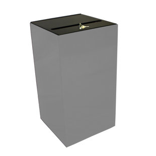 WITT Secure Document Container Steel Open Trash Can - 30 Gallons
