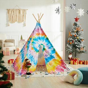 Asweets 43.3'' W x 43.3'' D Indoor Fabric Triangular Play Tent