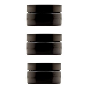 INFINITY JARS Cosmetic Style Wide Mouth Bathroom Storage Container (Set of 3)