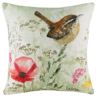 EVANS LICHFIELD Floral Square Throw Cushion With Filling