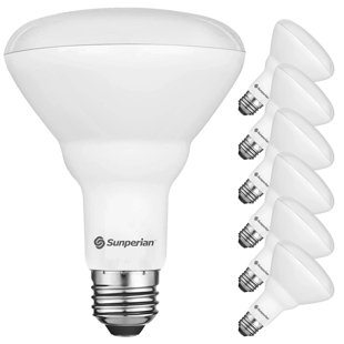 SUNPERIAN 65 Watt Equivalent BR30 E26/Medium (Standard) Dimmable LED Bulb (Set of 6)
