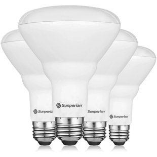 SUNPERIAN 65 Watt Equivalent BR30 E26/Medium (Standard) Dimmable LED Bulb (Set of 4)