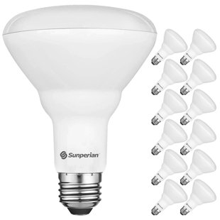 SUNPERIAN 65 Watt Equivalent BR30 E26/Medium (Standard) Dimmable LED Bulb (Set of 12)