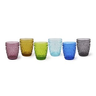 EXCELSA Vinci 250ml Handmade Drinking Glass Set (Set of 6)