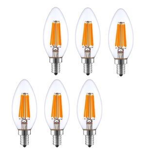 LIGHTACCENTS 40 Watt Equivalent E12/Candelabra Dimmable 2700K LED Bulb (Set of 6)