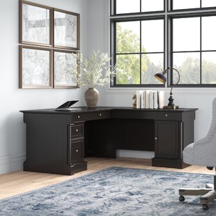 GRACIE OAKS L-Shape Executive Desk