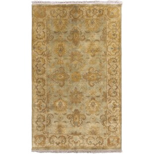 CANDICE OLSON RUGS Temptress Oriental Handmade Wool Sage/Mustard/Beige Area Rug