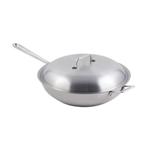 BON CHEF Cucina 3.5 Quarts Stainless Steel Saute Pan with Lid