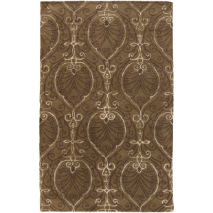 CANDICE OLSON RUGS Modern Classics Oriental Handmade Tufted Dark Brown/Tan Area Rug