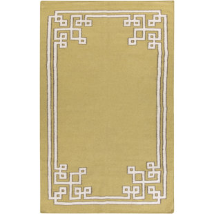 BETH LACEFIELD FOR SURYA Alameda Handmade Flatweave Wool Olive Area Rug
