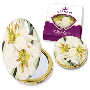 PROMASTER GIFTS Round Leather Floor Mirror