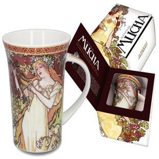 PROMASTER GIFTS A.Mucha Four Season Summer Bone China Coffee Mug