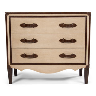 SARREID LTD French Art Deco 3 Drawer Bachelor's Chest