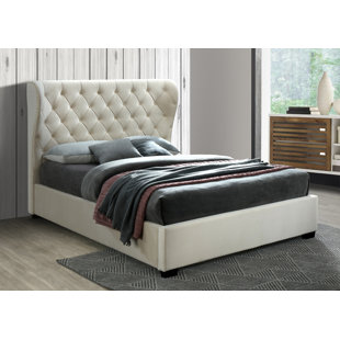 SAREER Infinity Upholstered Platform Bed