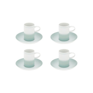VISTA ALEGRE Venezia Porcelain Coffee Mug (Set of 4)