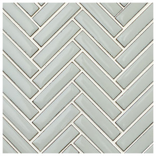 KDC TILE AND MARBLE Ceramic Herringbone Mosaic Wall & Floor Tile