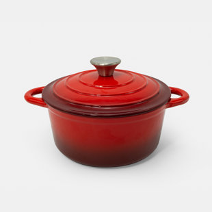 Cook Pro 2.8 Quarts Non-Stick Enameled Cast Iron Round Dutch Oven