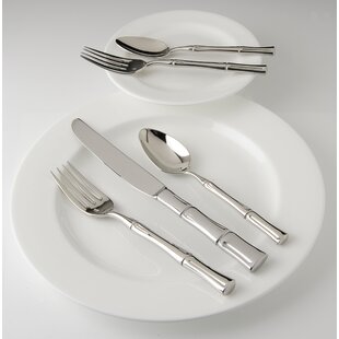 FORTESSA Royal Pacific 5 Piece 18/10 Stainless Steel Flatware Set, Service for 1