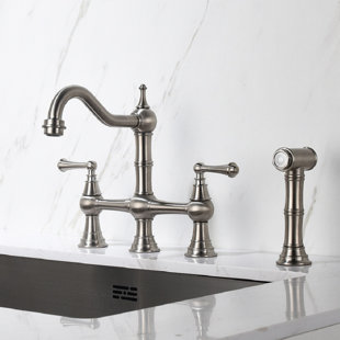 LIVEDITOR Bridge Faucet with With Side Spray