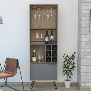 TRENT AUSTIN DESIGN Rocklin Tall Narrow Bar Cabinet