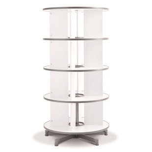 WFX UTILITY™ 62" H x 32" W x 32" D One Turn Binder and File Carousel 4 Tier Shelving