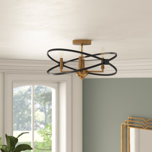MERCER41 Paloma 4 Light Semi Flush Mount