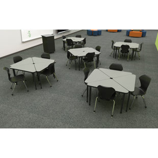 MARCO GROUP INC. Apex Series Manufactured Wood 30'' h x 30'' w Adjustable Classroom Desk & Chair Package