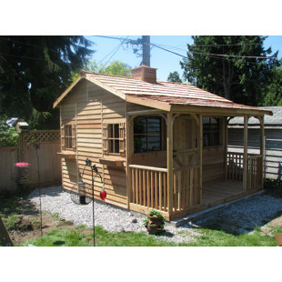 CEDARSHED Bunkhouse 12 ft. W x 14 ft. D Western Red Cedar Wood Storage Shed