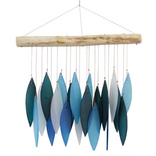 COHASSET GIFTS & GARDEN Glass Abstract Wind Chime