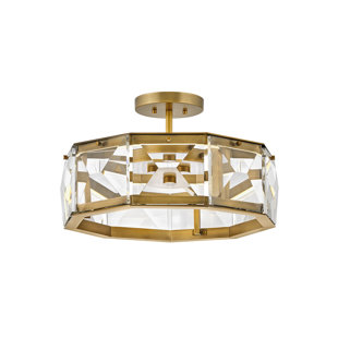 FREDRICK RAMOND Jolie Glass LED Semi Flush Mount