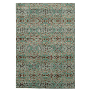 LINON RUGS Elegance Blue Rug