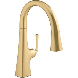 KOHLER Graze Pull-Down Kitchen Sink Faucet with Three-Function Sprayhead