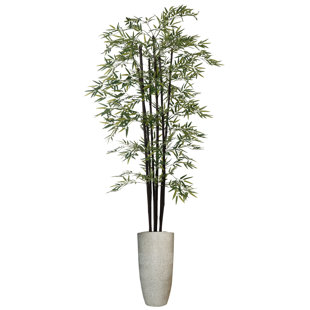 VINTAGE HOME Panama 86" Artificial Bamboo Tree in Planter