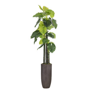 VINTAGE HOME Panama 92" Artificial Philodendron Tree in Planter