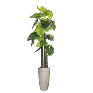 VINTAGE HOME Panama 86" Artificial Philodendron Tree in Planter