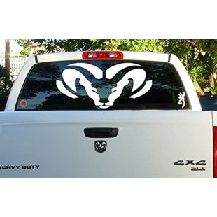 STICKALZ Truck Dodge Ram Logo Wall Decal