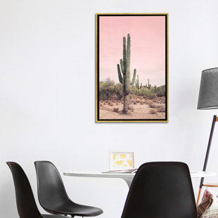 ICANVAS Desert Cactus Blush by Sisi and Seb - Graphic Art Print