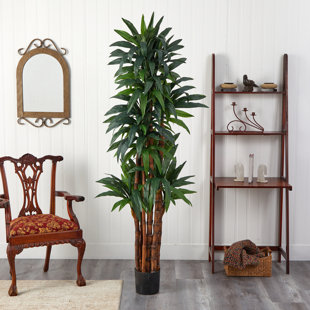 PRIMRUE 78'' Faux Foliage Tree in Pot