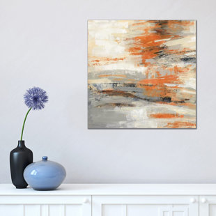 ICANVAS Golden Dust Crop Orange by Silvia Vassileva - Wrapped Canvas Gallery-Wrapped Canvas Giclée