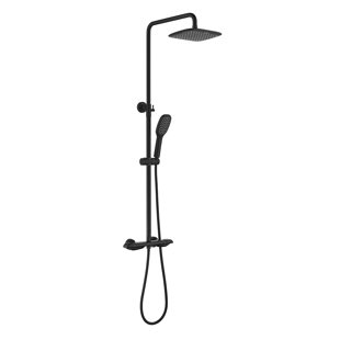 MODLAND Retro-Fit Thermostatic Complete Shower System With Rough-In Valve