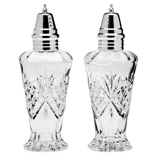 GODINGER SILVER ART CO Dublin Crystal Salt & Pepper Shaker Set