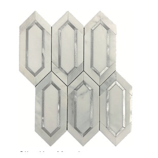BELLUNO DESIGNS Cora 1.5" x 6" Honeycomb Mosaic Wall Tile