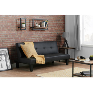 ZIPCODE DESIGN Farlow 167Cm Faux Leather Armless Sofa Bed