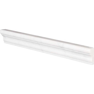 BELLUNO DESIGNS 12'' L x 2'' W Marble Chair Rail Tile Trim