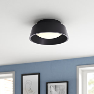 IVY BRONX Templehof 1 - Light 13.75" Simple Dome LED Flush Mount