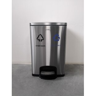 COSMOPOLITAN FURNITURE Amenities Depot 5.3 Gallon Step On Trash Can