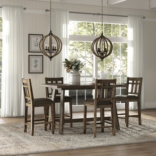 LAUREL FOUNDRY MODERN FARMHOUSE® Shyann 5 - Piece Solid Wood Dining Set