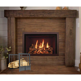 HEARTH CRAFT Fireplace Log Basket Craftsman Steel Log Carrier