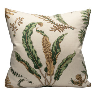 THE HOUSE OF SCALAMANDRE La Boheme Floral Feather Reversible Throw Pillow